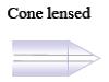 Cone lense