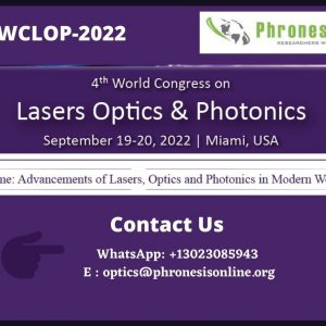 Lasers Optics and Photonics