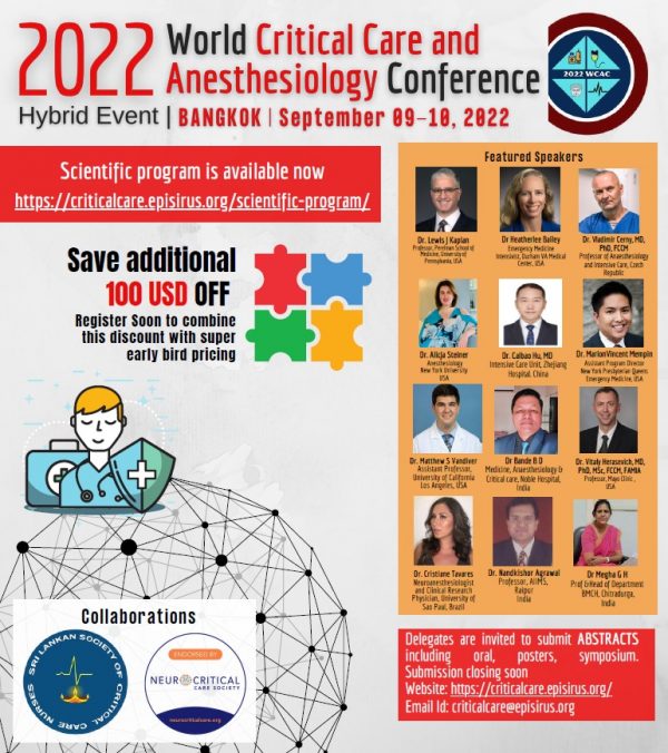 Critical Care and Anesthesiology Conference